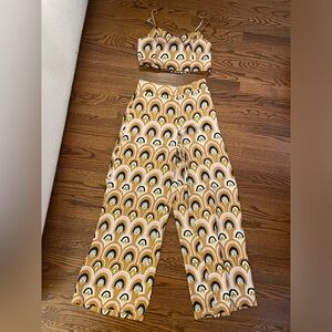 House of Harlow 1960 satin pant set NWT